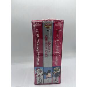 Vintage Christmas Classics VHS 3 Piece Set Mickeys Christmas Carol Walt Disney